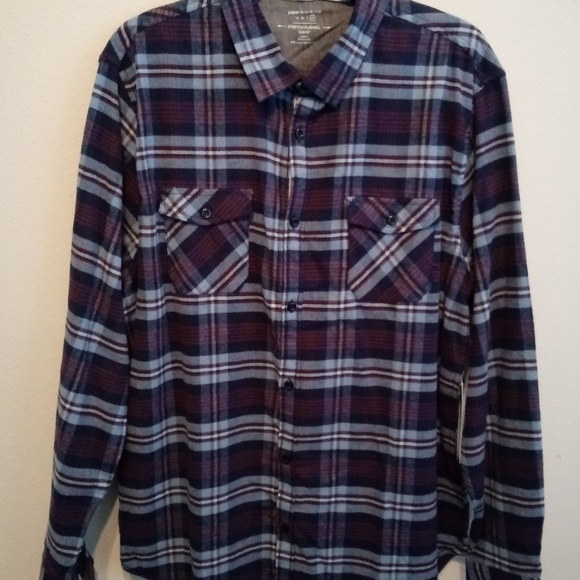 paper denim and cloth stretch slim fit shirt